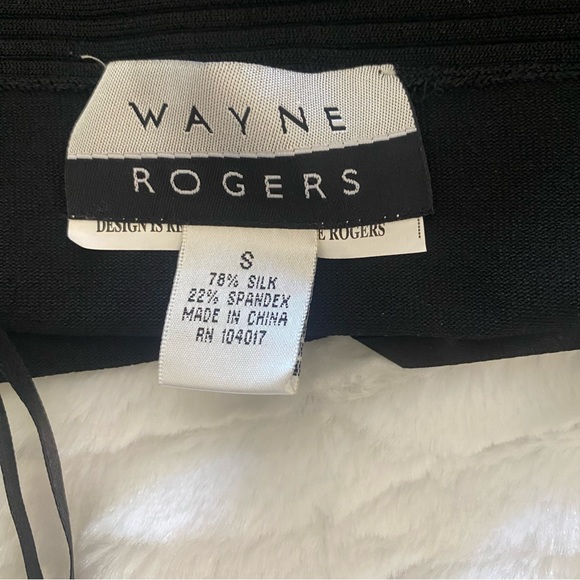 Vintage Wayne Rogers Halter sweater; silk blend; size Small; black - Picture 8 of 8